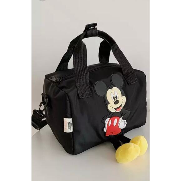 ZARA Disney Mickey Mouse Crossbody Duffle Style Bag - Picture 1 of 11